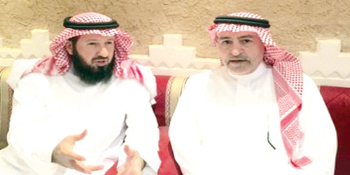  الرئيس عبد الله الجربوع مع الأمين العام عبد الإله المقرن
