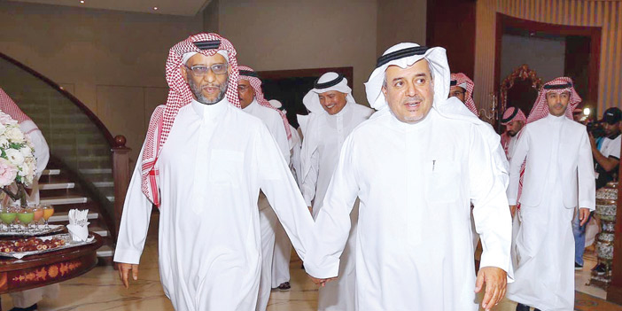  الأميران منصور بن مشعل ونواف بن عبدالعزيز بن تركي