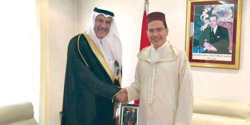 سفير المملكة يلتقي الناطق الرسمي باسم الحكومة المغربية 