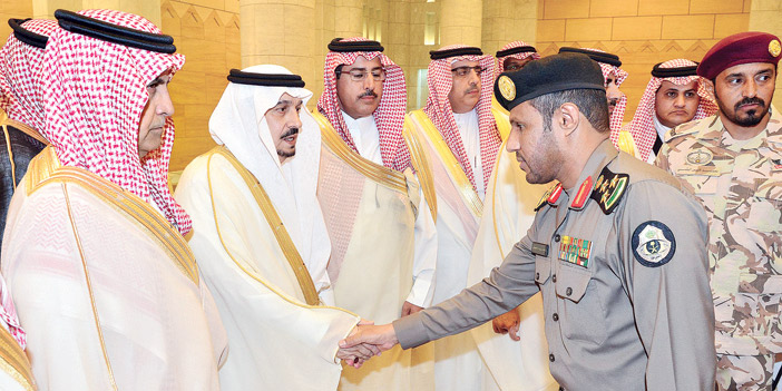  سمو أمير منطقة الرياض خلال الاستقبال