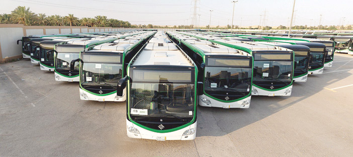 تشغيل مشروع حافلات الرياض نهاية 2019  