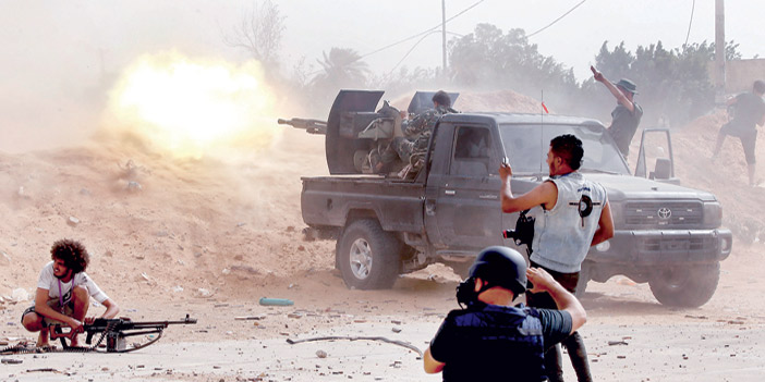  قتال شرس بين القوى المتناحرة في ليبيا