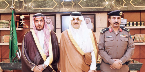  الأمير سعود بن نايف خلال الاستقبال