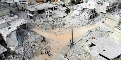 إصابة 13 شخصًا بسبب انفجار ضرب مدينة الباب في حلب 