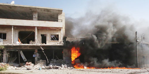  قوات النظام السوري تواصل قصفها لمناطق أدلب