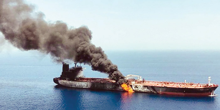  سفينة تمت مهاجمتها من قبلة إيران قبال السواحل الإماراتية