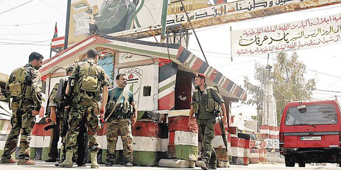  قوات الجيش اللبنانية أمام مدخل مخيم عين الحلوة