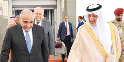 الفيصل يستقبل رئيس الوزراء العراقي لدى وصوله إلى جدة 