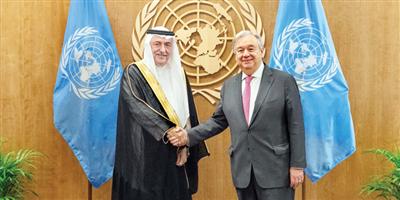 د. العساف ناقش مع غوتيريس دور المملكة في دعم مبادرات الأمم المتحدة 