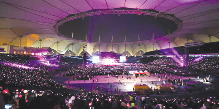 إقبال كبير على حفل فرقة «بي تي إس» الكورية ضمن موسم الرياض 