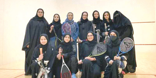 الاسكواش يجهز 19 لاعبة سعودية 