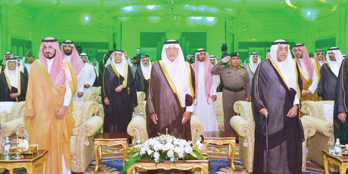  الأمير خالد الفيصل أثناء السلام الملكي
