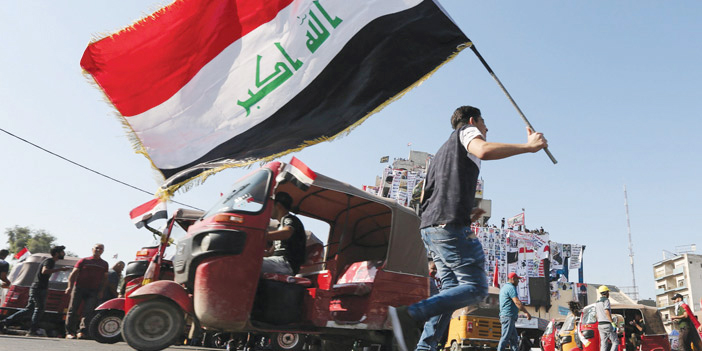  جانب من المظاهرات في العراق