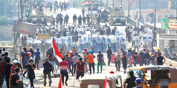  لا تزال المظاهرات العراقية مستمرة ضد الحكومة