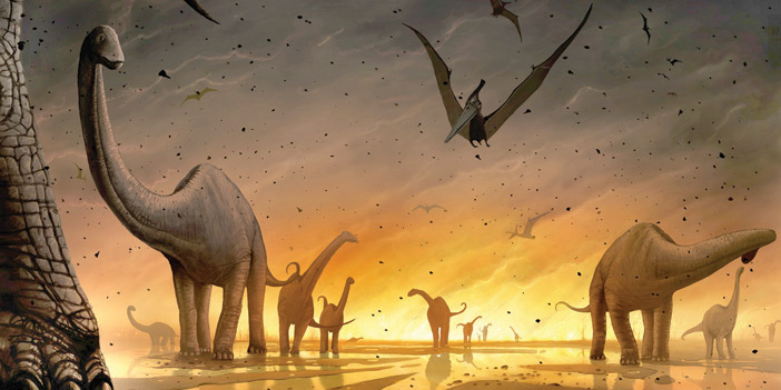 الكشف عن السبب الحقيقي لانقراض الديناصورات 