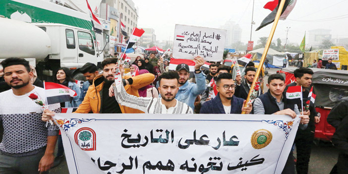  تجدد المظاهرات في المناطق العراقية احتجاجًا على الفساد والتعثر السياسي