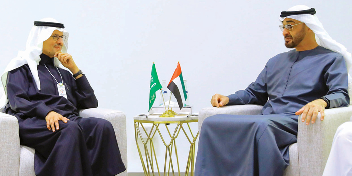 ولي عهد أبوظبي تناول مع الأمير عبدالعزيز بن سلمان العلاقات المشتركة في مجال الطاقة 