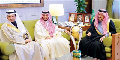 أمير الرياض يستقبل رئيس وأعضاء نادي النصر 