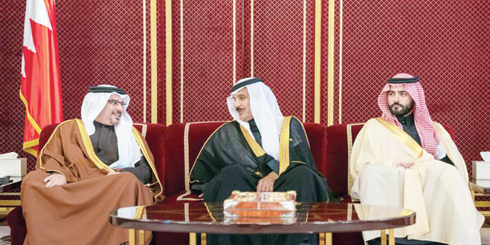  سمو ولي العهد بمملكة البحرين مستقبلاً مجلس الأعمال السعودي - البحريني