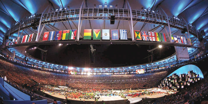  من حفل افتتاح سابق للألعاب الأولمبية