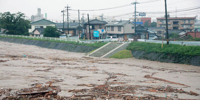 فيضانات اليابان خلّفت 13 مفقوداً 