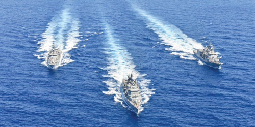  بارجات عسكرية تركية منتشرة في شرق البحر المتوسط