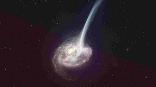 «موت» مجرة بعيدة بسبب تسرب كميات كبيرة من الغاز 