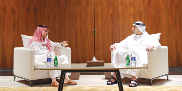  وزير الخارجية يلتقي نظيره الإماراتي