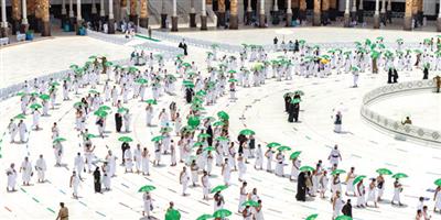 توزيع 9 آلاف مظلة على قاصدي المسجد الحرام 