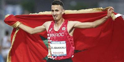 المغربي البقالي يحصد ذهبية سباق 3000 متر موانع 