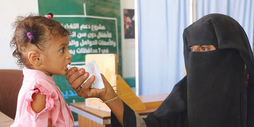 29.976 مستفيداً من مشروع دعم التغذية للأطفال والأمهات بالمحافظات اليمنية 
