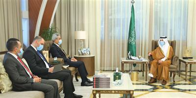 سعود بن نايف يستقبل سفير العراق 