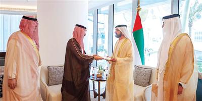 خادم الحرمين يبعث رسالة خطية لرئيس دولة الإمارات 