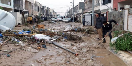 مصرع 12 شخصًا بسبب السيول بمحافظة أربيل العراقية 