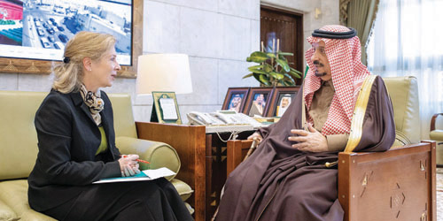 الأمير فيصل بن بندر يستقبل سفيرة جمهورية سويسرا 