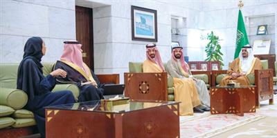 نائب أمير منطقة الرياض يستقبل رئيس وأعضاء مجلس إدارة «دماؤنا صدقة» 