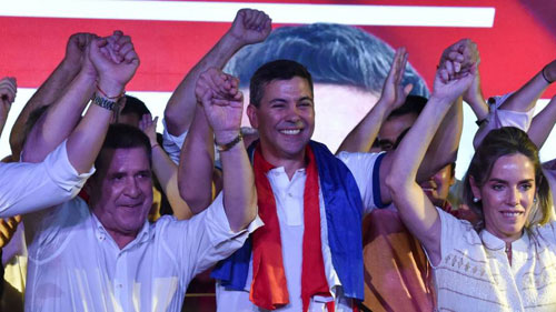 مرشح الحزب الحاكم في الباراغواي يفوز بالانتخابات الرئاسية 