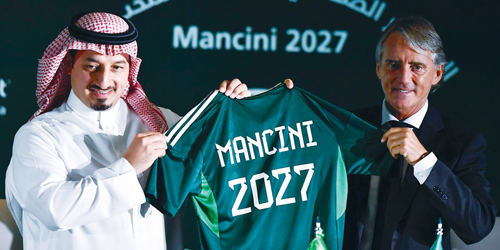 الإيطالي مانشيني مدرباً للأخضر حتى 2027 