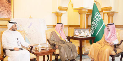 نائب أمير مكة المكرمة يستقبل رؤساء مجالس الغرف التجارية بالمنطقة 