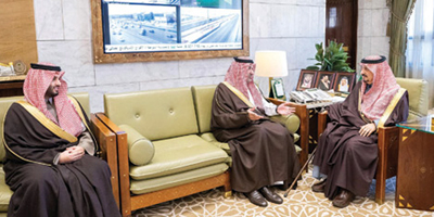أمير منطقة الرياض يطلع على أبرز مشروعات مكتبة الملك فهد الوطنية للمستفيدين 