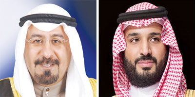 ولي العهد يهنئ هاتفياً الشيخ محمد الصباح بتعيينه رئيساً لمجلس الوزراء بالكويت 