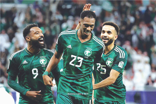  فرحة الأخضر بالفوز على قرغيزستان (2-0)