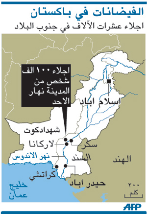 نهر السند ما زال يهدد جنوب البلاد