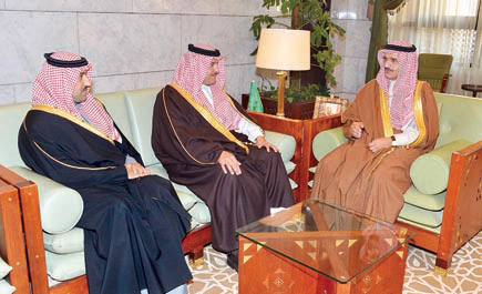 أمير منطقة الرياض يستقبل سلطان بن سلمان وعدداً من المسؤولين والسفير الكويتي 