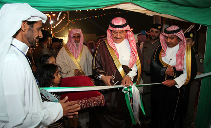 محافظ الدرعية افتتح مهرجان ربيع العيينة والجبيلة