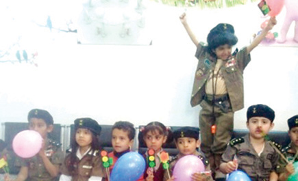 روضة لجنة التنمية ببقعاء تشارك أسبوع المرور 