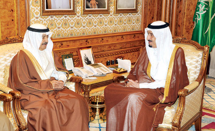 سمو ولي العهد بحث مع رئيس الوزراء بمملكة البحرين تعزيز العلاقات الثنائية 