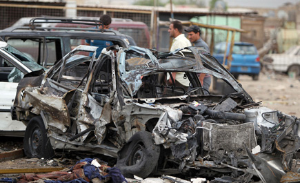 (27) قتيلاً و(50) جريحا في تفجير مقهى في بغداد 