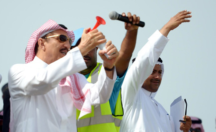 شارك خلالها أهالي فرسان صيد الحريد 