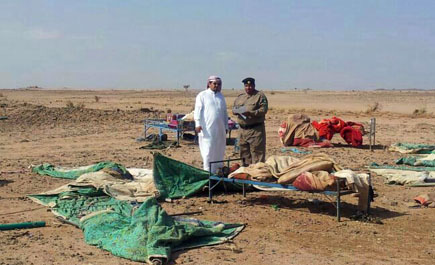 مدني المرير بحائل يتفقد مواقع البدو الرحل ويحصر أضرار الأمطار 